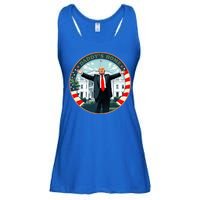 Funny Donald Trump White House 2024 President 47 Daddys Home Ladies Essential Flowy Tank