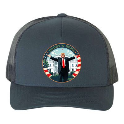 Funny Donald Trump White House 2024 President 47 Daddys Home Yupoong Adult 5-Panel Trucker Hat