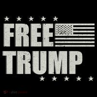 Free Donald Trump American Flag Tall T-Shirt