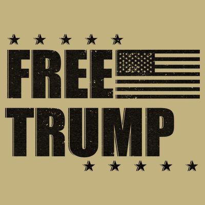 Free Donald Trump American Flag T-Shirt