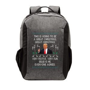 Funny Donald Trump Merry Christmas Xmas Pajamas Holiday Ugly Vector Backpack