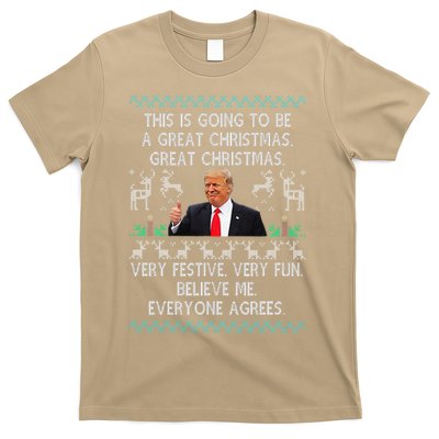 Funny Donald Trump Merry Christmas Xmas Pajamas Holiday Ugly T-Shirt