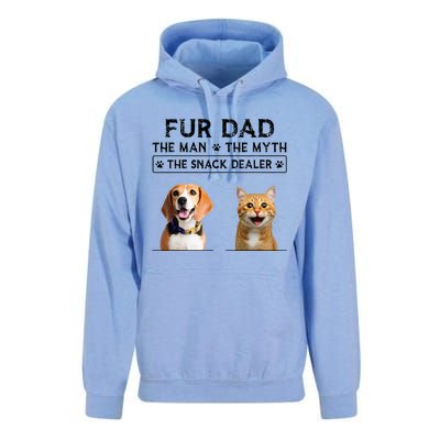 fur dad the man the myth the snack dealer Unisex Surf Hoodie