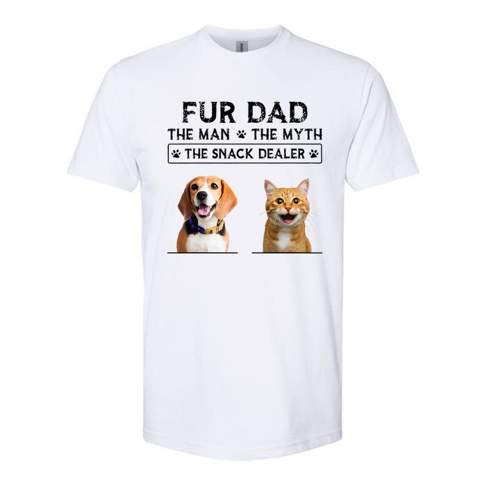 fur dad the man the myth the snack dealer Softstyle CVC T-Shirt