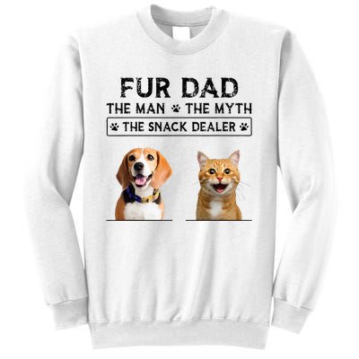 fur dad the man the myth the snack dealer Sweatshirt