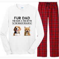 fur dad the man the myth the snack dealer Long Sleeve Pajama Set