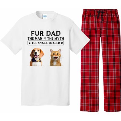 fur dad the man the myth the snack dealer Pajama Set