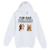 fur dad the man the myth the snack dealer Premium Pullover Hoodie