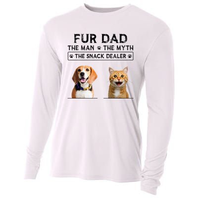 fur dad the man the myth the snack dealer Cooling Performance Long Sleeve Crew