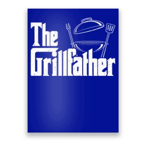 Fathers Day The Grillfather Grill Lover Dad Gift Poster