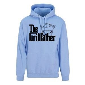 Fathers Day The Grillfather Grill Lover Dad Gift Unisex Surf Hoodie