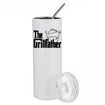 Fathers Day The Grillfather Grill Lover Dad Gift Stainless Steel Tumbler