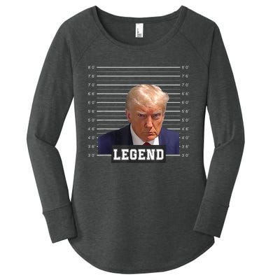 Free Donald Trump Mug Shot Republican President MAGA 2024 Women's Perfect Tri Tunic Long Sleeve Shirt