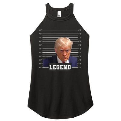 Free Donald Trump Mug Shot Republican President MAGA 2024 Women’s Perfect Tri Rocker Tank