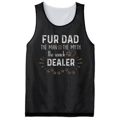 Fur Dad The Man The Myth The Snack Dealer Dog Fathers Day Mesh Reversible Basketball Jersey Tank