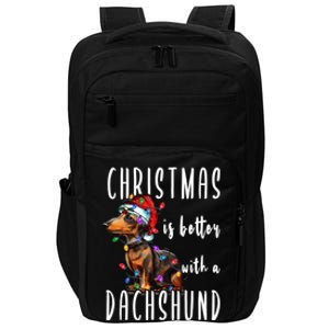 Funny Dachshund Ugly Christmas Gift Impact Tech Backpack