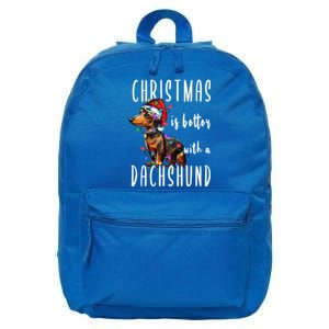 Funny Dachshund Ugly Christmas Gift 16 in Basic Backpack