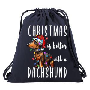 Funny Dachshund Ugly Christmas Gift Drawstring Bag