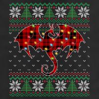 Funny Dragon Ugly Sweater Christmas Lights Dragon Lover TShirt Tumbler