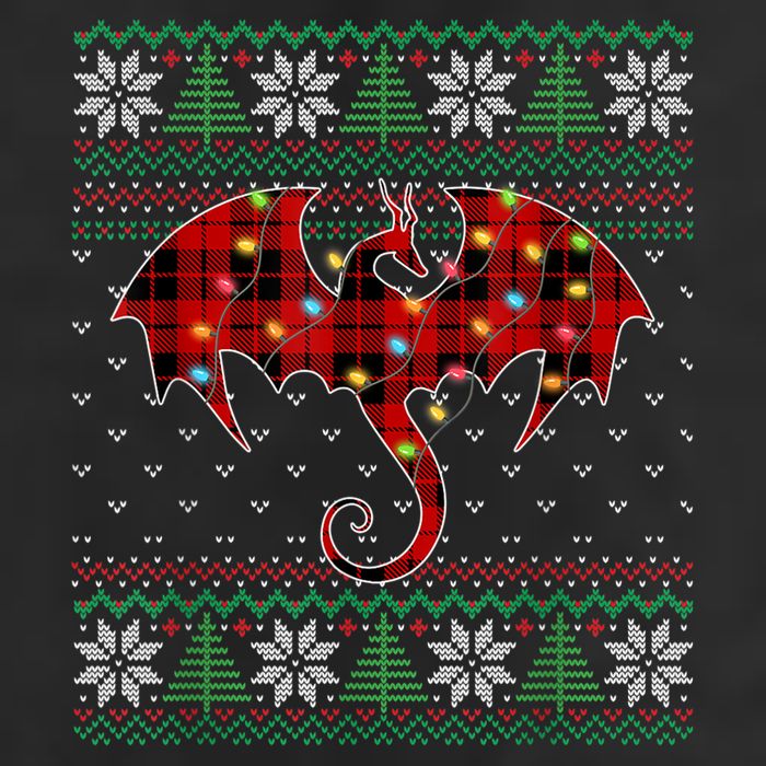 Funny Dragon Ugly Sweater Christmas Lights Dragon Lover TShirt Tumbler