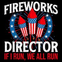 Fireworks Director USA American Flag 4th Of July Fourth Backpack