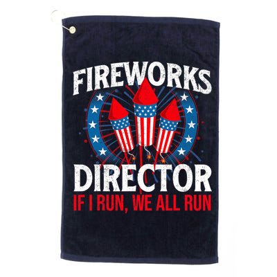 Fireworks Director USA American Flag 4th Of July Fourth Golf Towel