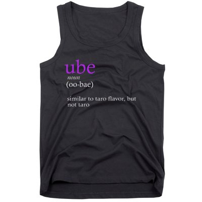 Funny Definition Ube Bae Flavor Ube Tank Top