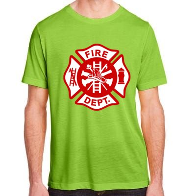 Fire Departt Uniform Firefighter Gear Fighter Gift Adult ChromaSoft Performance T-Shirt