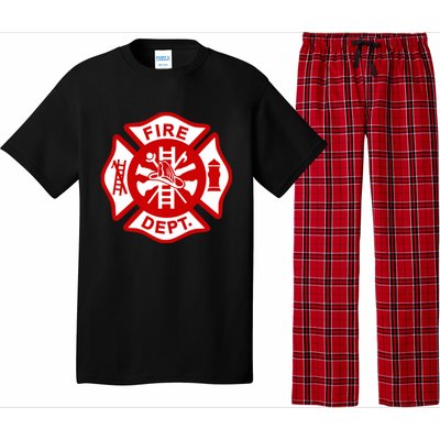 Fire Departt Uniform Firefighter Gear Fighter Gift Pajama Set