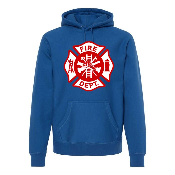 Fire Departt Uniform Firefighter Gear Fighter Gift Premium Hoodie