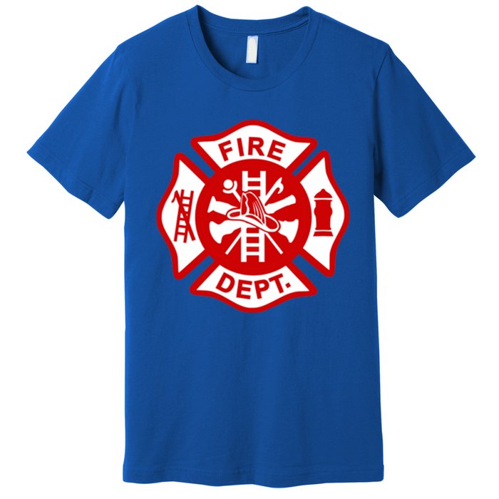 Fire Departt Uniform Firefighter Gear Fighter Gift Premium T-Shirt