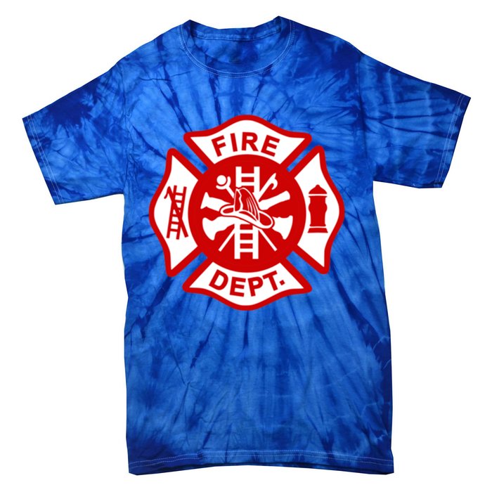 Fire Departt Uniform Firefighter Gear Fighter Gift Tie-Dye T-Shirt