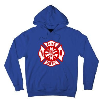 Fire Departt Uniform Firefighter Gear Fighter Gift Tall Hoodie