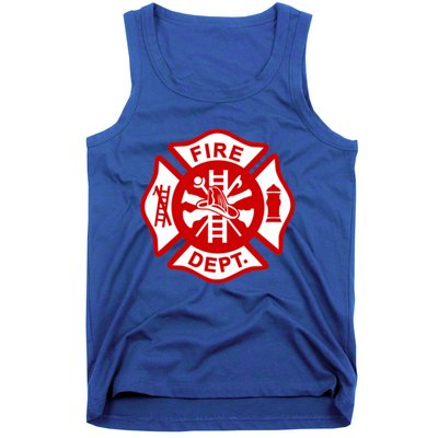 Fire Departt Uniform Firefighter Gear Fighter Gift Tank Top