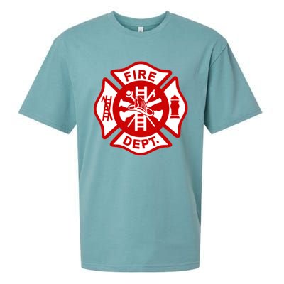 Fire Departt Uniform Firefighter Gear Fighter Gift Sueded Cloud Jersey T-Shirt