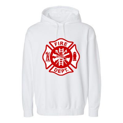 Fire Departt Uniform Firefighter Gear Fighter Gift Garment-Dyed Fleece Hoodie