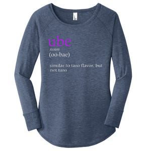 Funny Definition Ube Bae Flavor Ube Women's Perfect Tri Tunic Long Sleeve Shirt