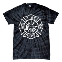 Fire Department Uniform Fireman Symbol Firefighter Gear Tie-Dye T-Shirt