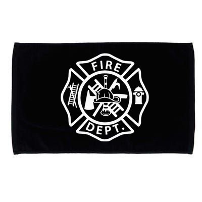 Fire Department Uniform Fireman Symbol Firefighter Gear Microfiber Hand Towel