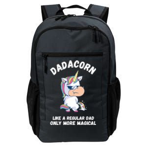 Fathers Day Unicorn Funny Dad Pony Magical Dad Fatherhood Gift Daily Commute Backpack