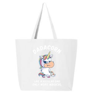 Fathers Day Unicorn Funny Dad Pony Magical Dad Fatherhood Gift 25L Jumbo Tote