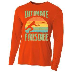 Frisbee Design Ultimate Frisbee Gift Cooling Performance Long Sleeve Crew