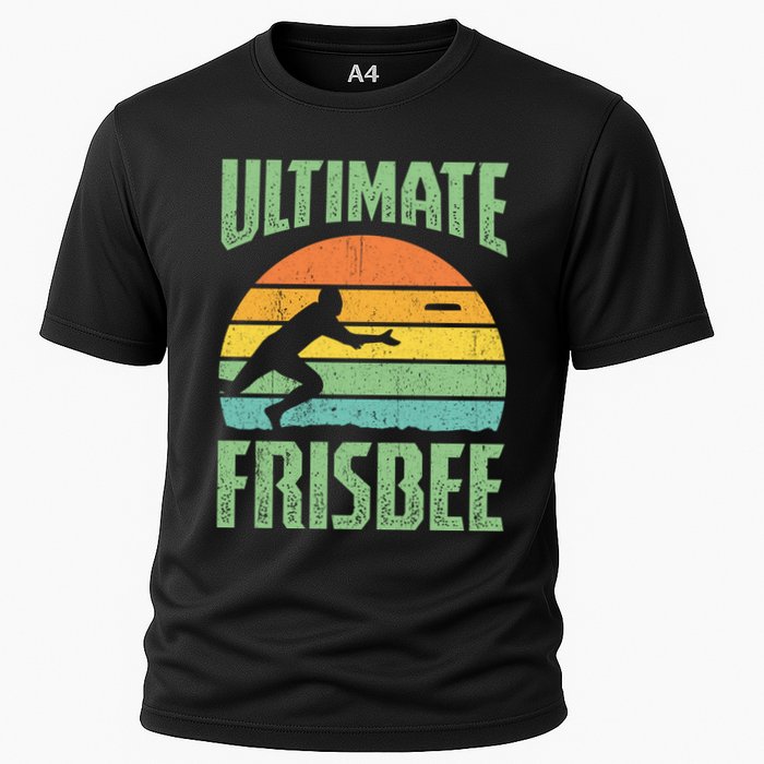 Frisbee Design Ultimate Frisbee Gift Cooling Performance Crew T-Shirt