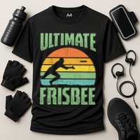 Frisbee Design Ultimate Frisbee Gift Cooling Performance Crew T-Shirt