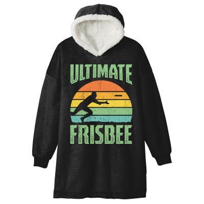 Frisbee Design Ultimate Frisbee Gift Hooded Wearable Blanket