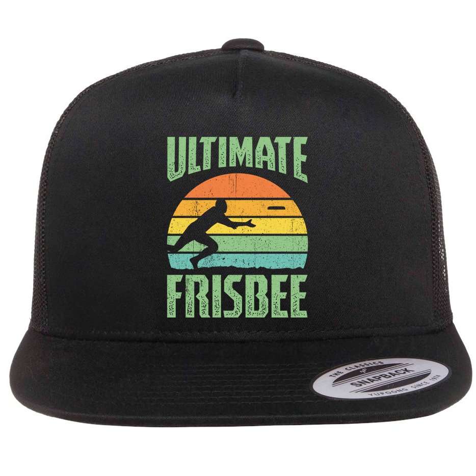 Frisbee Design Ultimate Frisbee Gift Flat Bill Trucker Hat