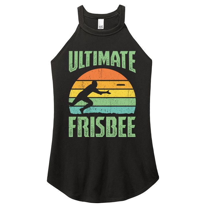 Frisbee Design Ultimate Frisbee Gift Women's Perfect Tri Rocker Tank