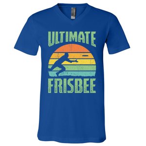 Frisbee Design Ultimate Frisbee Gift V-Neck T-Shirt