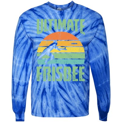 Frisbee Design Ultimate Frisbee Gift Tie-Dye Long Sleeve Shirt