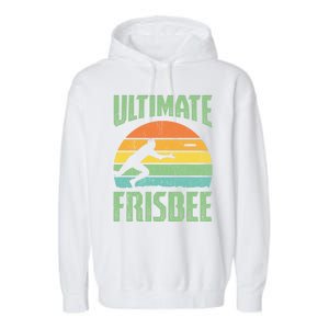 Frisbee Design Ultimate Frisbee Gift Garment-Dyed Fleece Hoodie